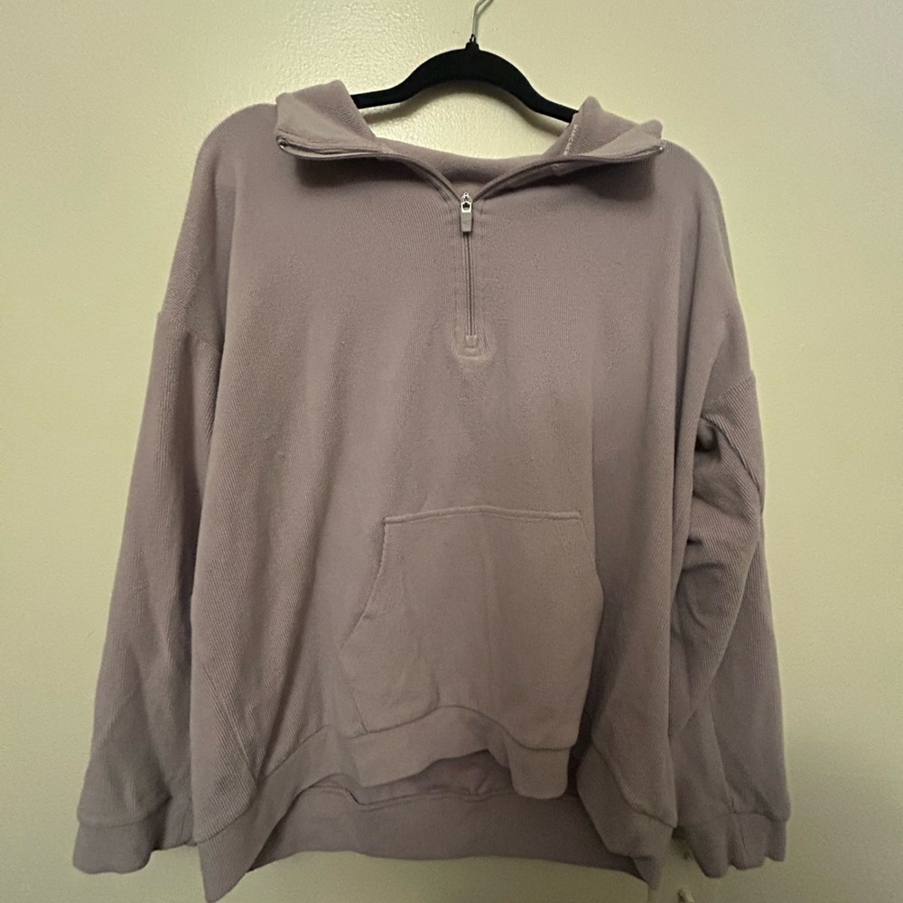 lavender quarter zip